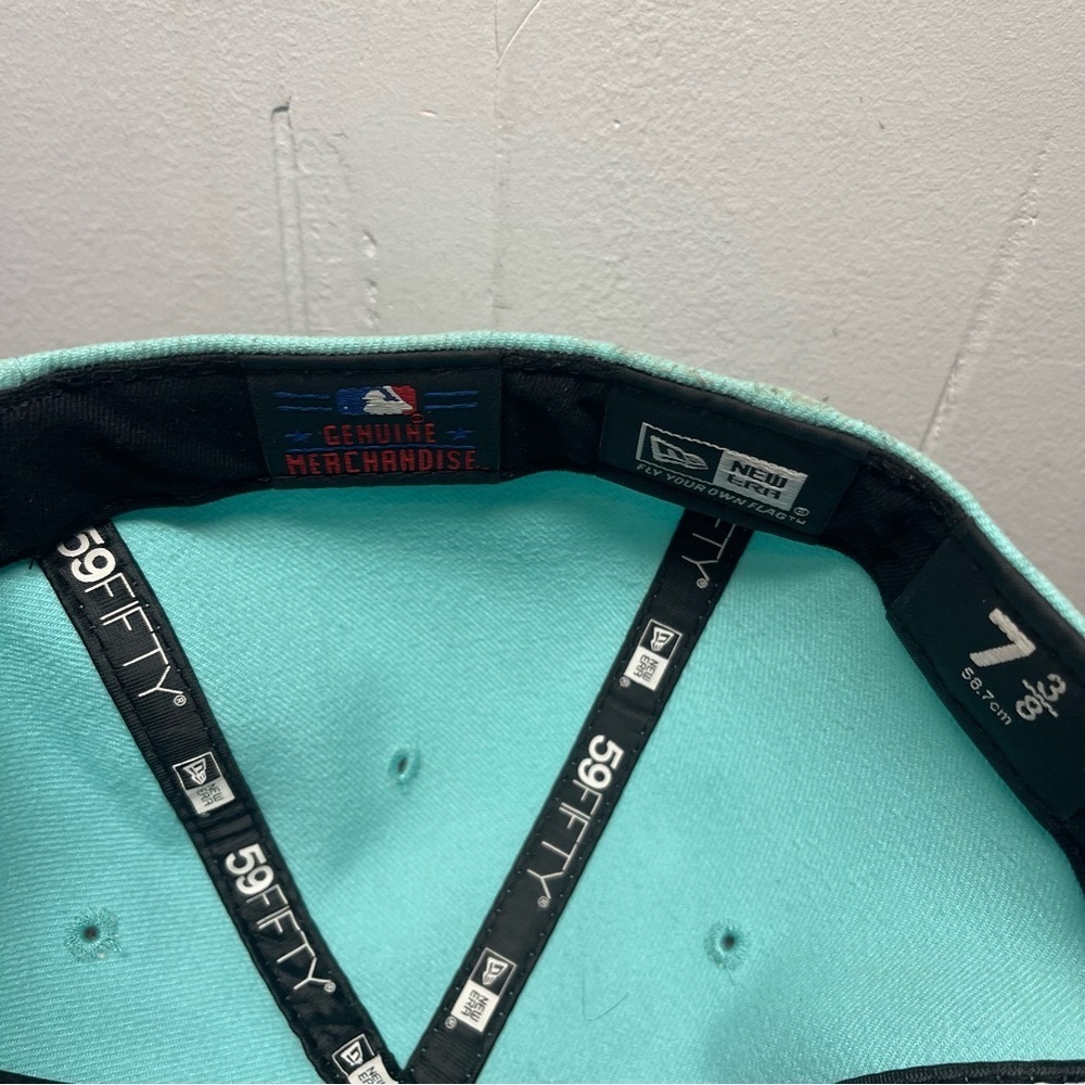 New Era 9FIFTY Boston Red Sox Turquoise Snapback Hat 7 3/8 Baseball Fitted Cap - Picture 8 of 9